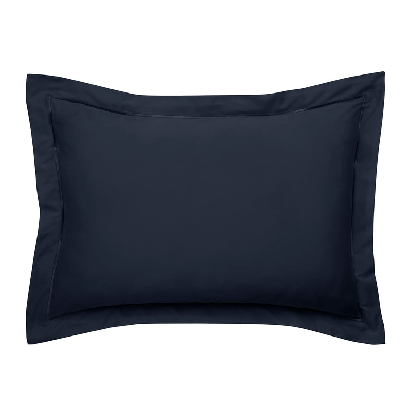 Taie D'Oreiller "Prestige" - Satin De Coton - Bleu Velours