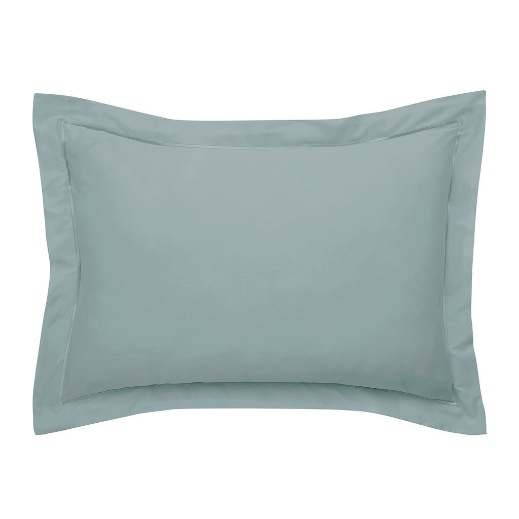 “Prestige” Pillowcase – Cotton Satin – Celadon