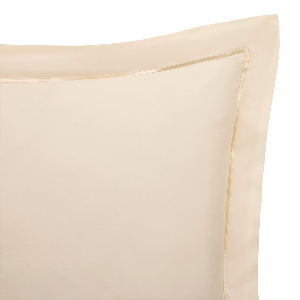 “Prestige” Pillowcase – Cotton Satin – Cream