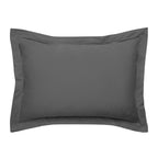 “Prestige” Pillowcase – Cotton Satin – Graphite