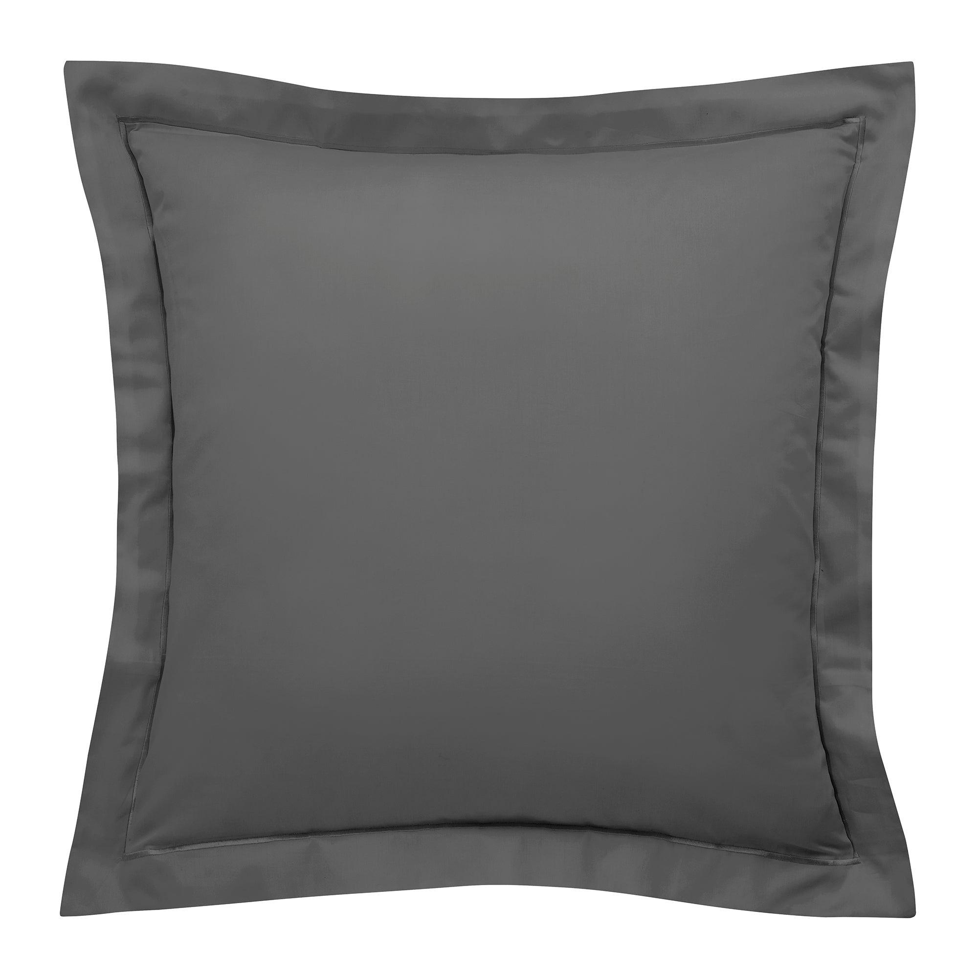 “Prestige” Pillowcase – Cotton Satin – Graphite