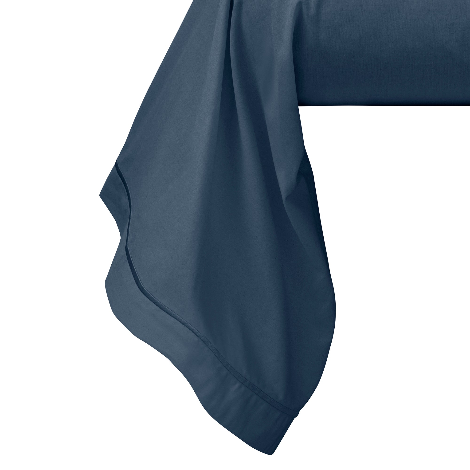 Funda Bolster - Percal 100% Algodón - Azul Tinta