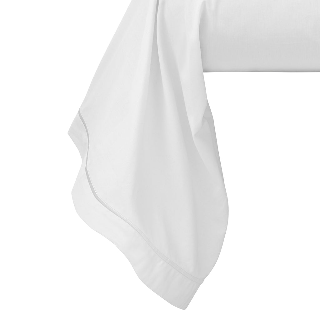 Funda Bolster - Percal 100% Algodón - Nieve