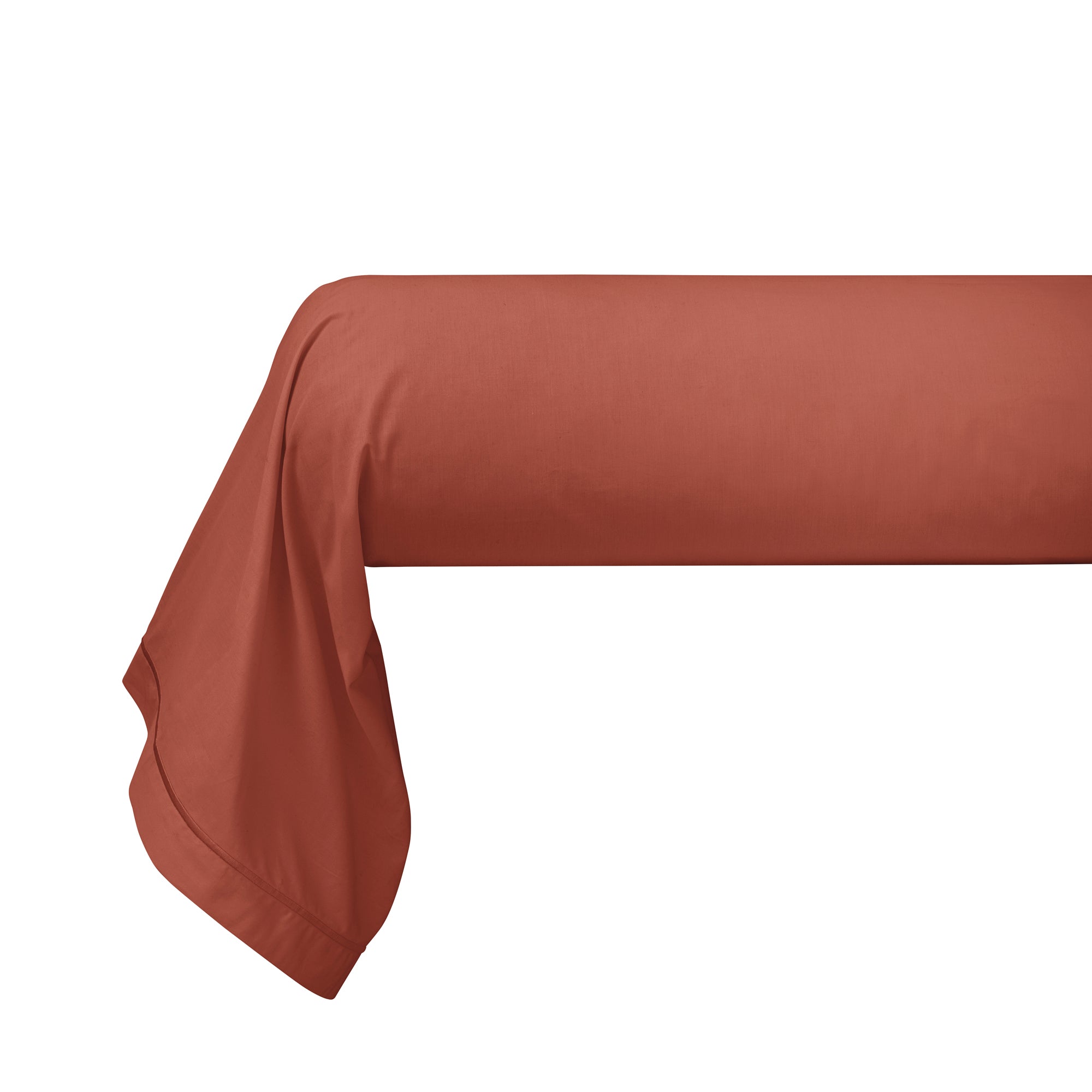 Funda Bolster - Percal 100% Algodón - Terracota