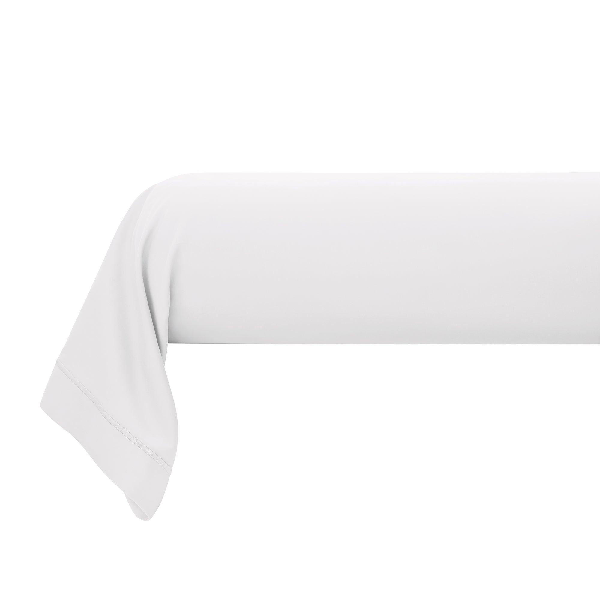 “Prestige” Bolster Case – Cotton Satin – White