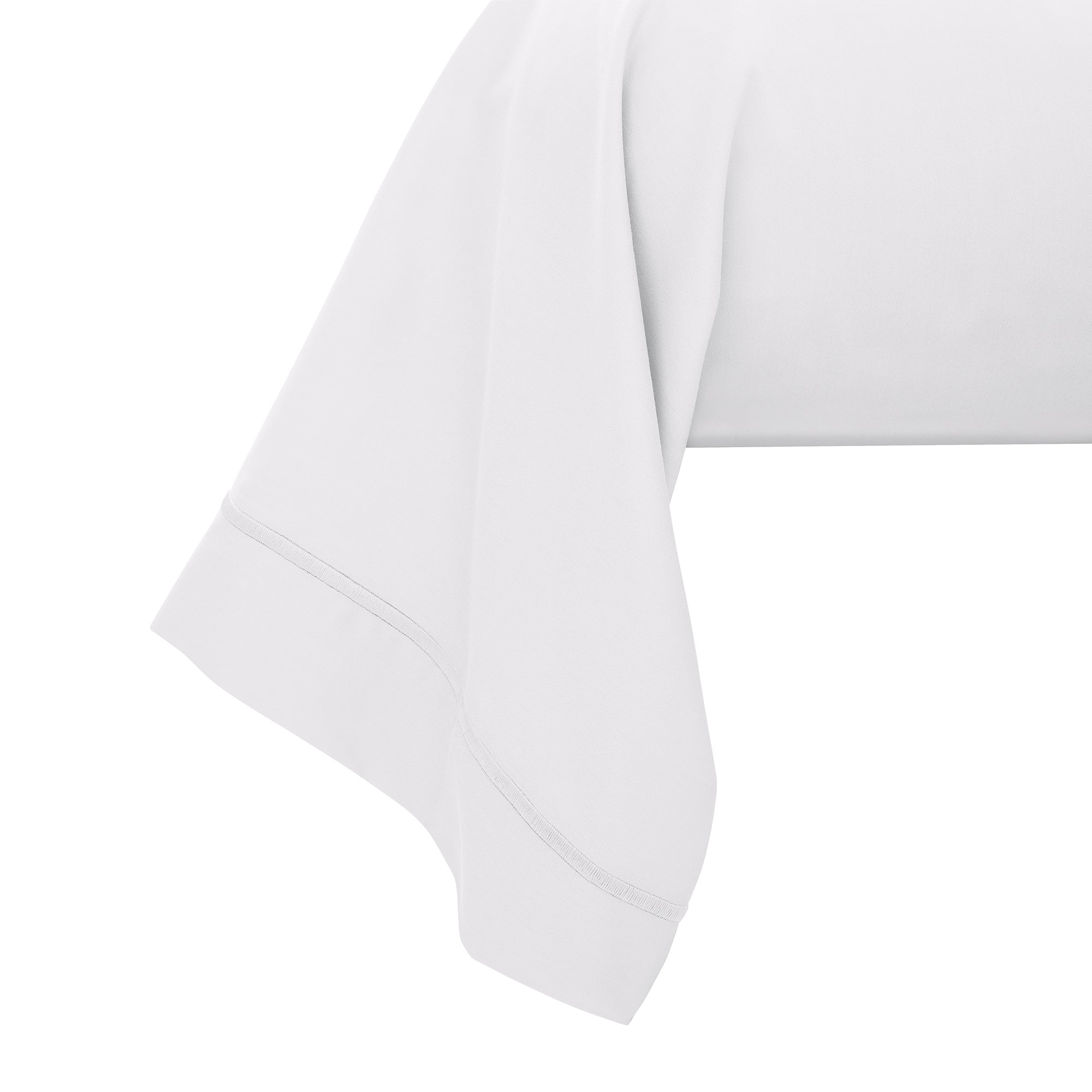 “Prestige” Bolster Case – Cotton Satin – White