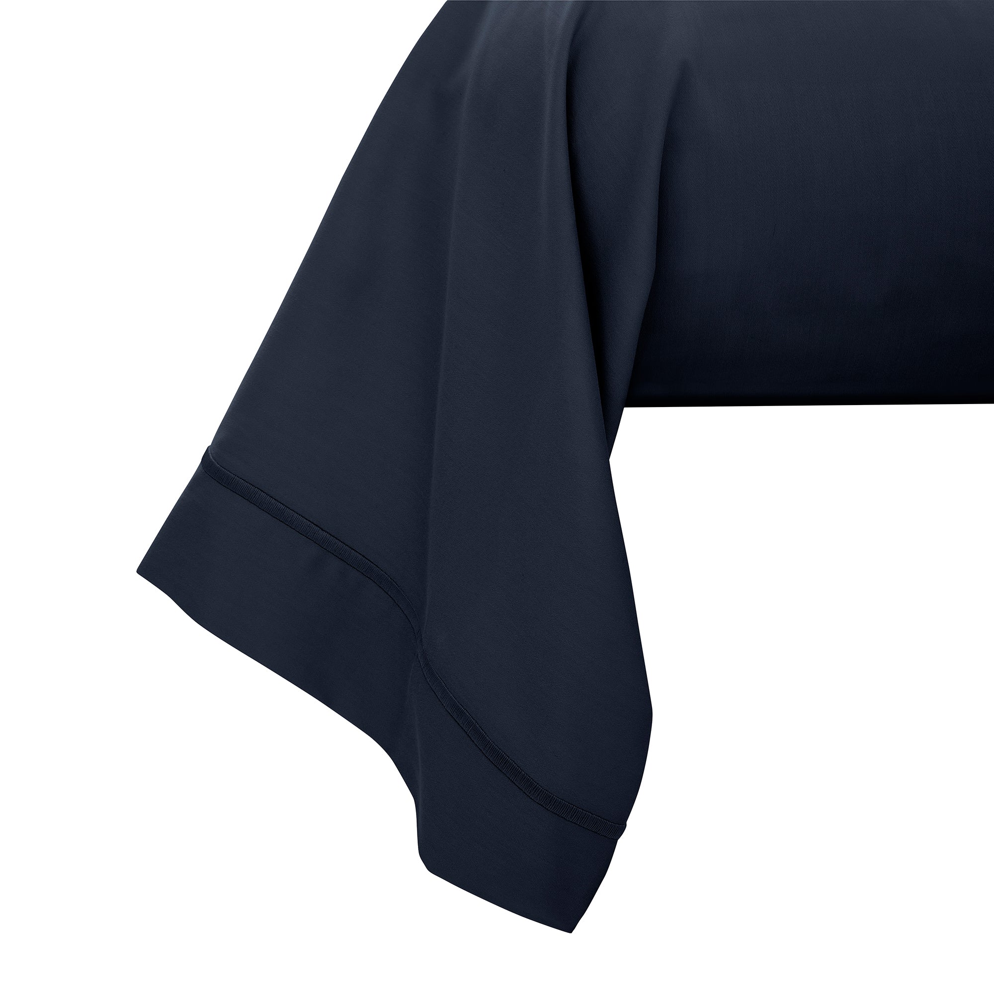 “Prestige” Bolster Case - Cotton Satin - Velvet Blue