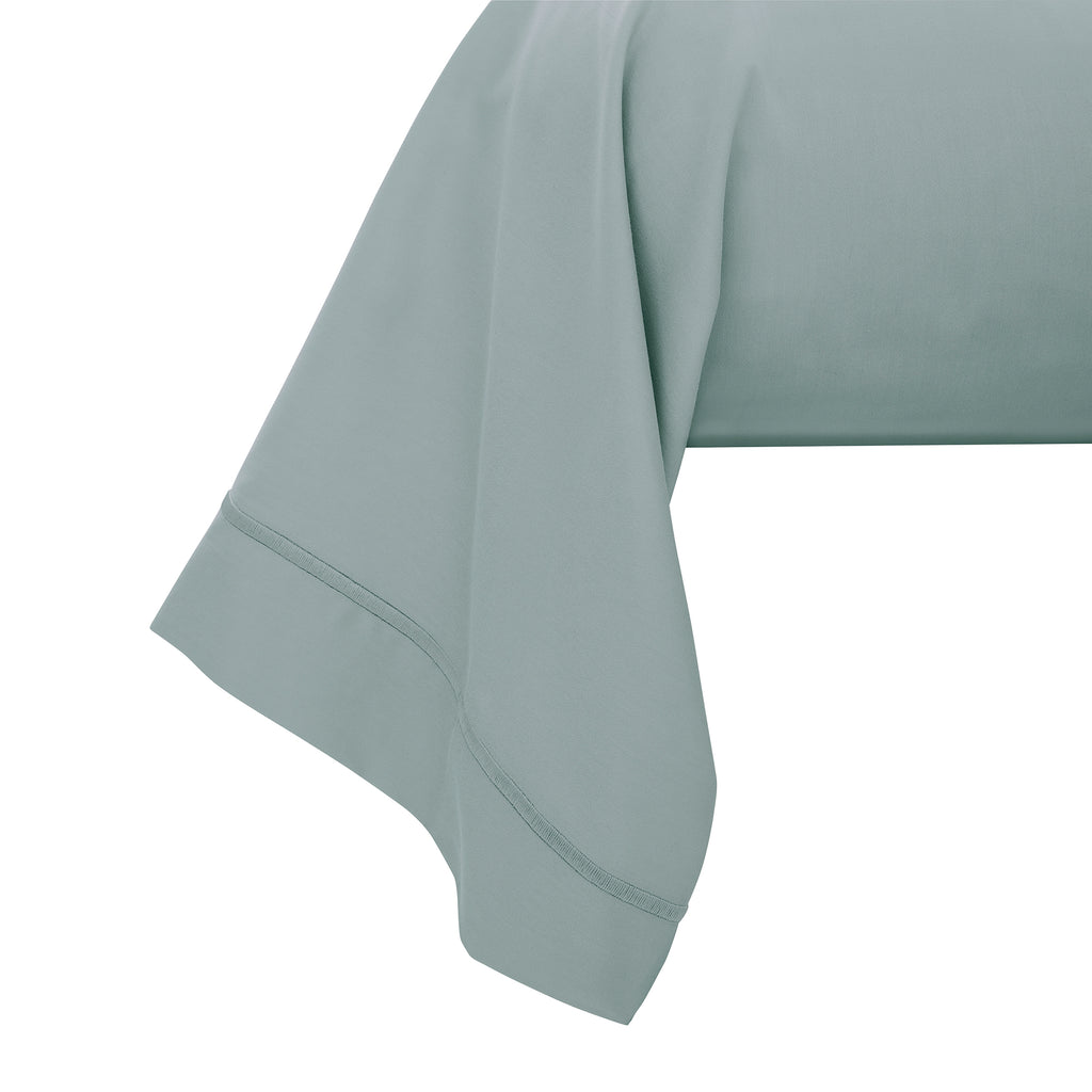 “Prestige” Bolster Case – Cotton Satin – Celadon