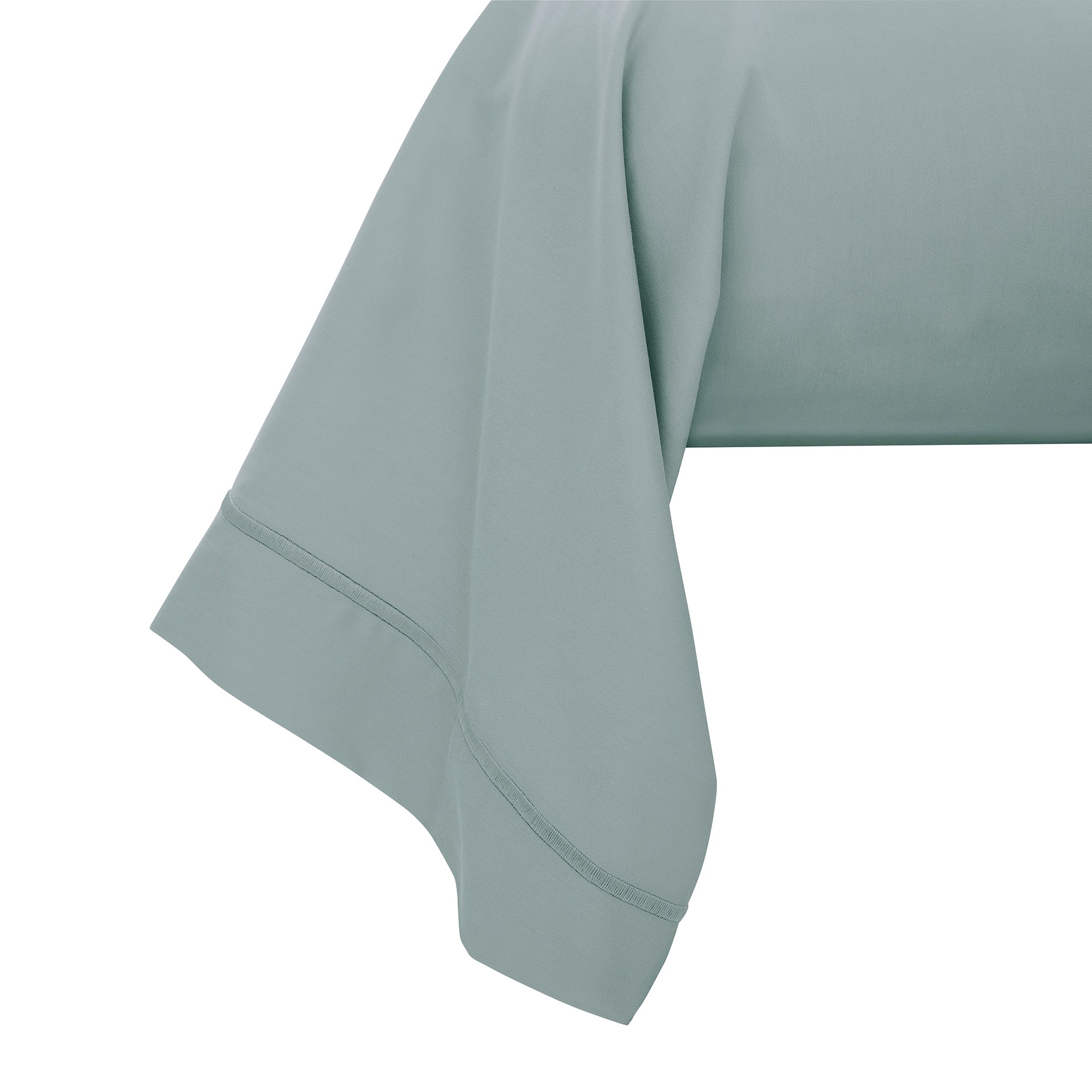 “Prestige” Bolster Case – Cotton Satin – Celadon