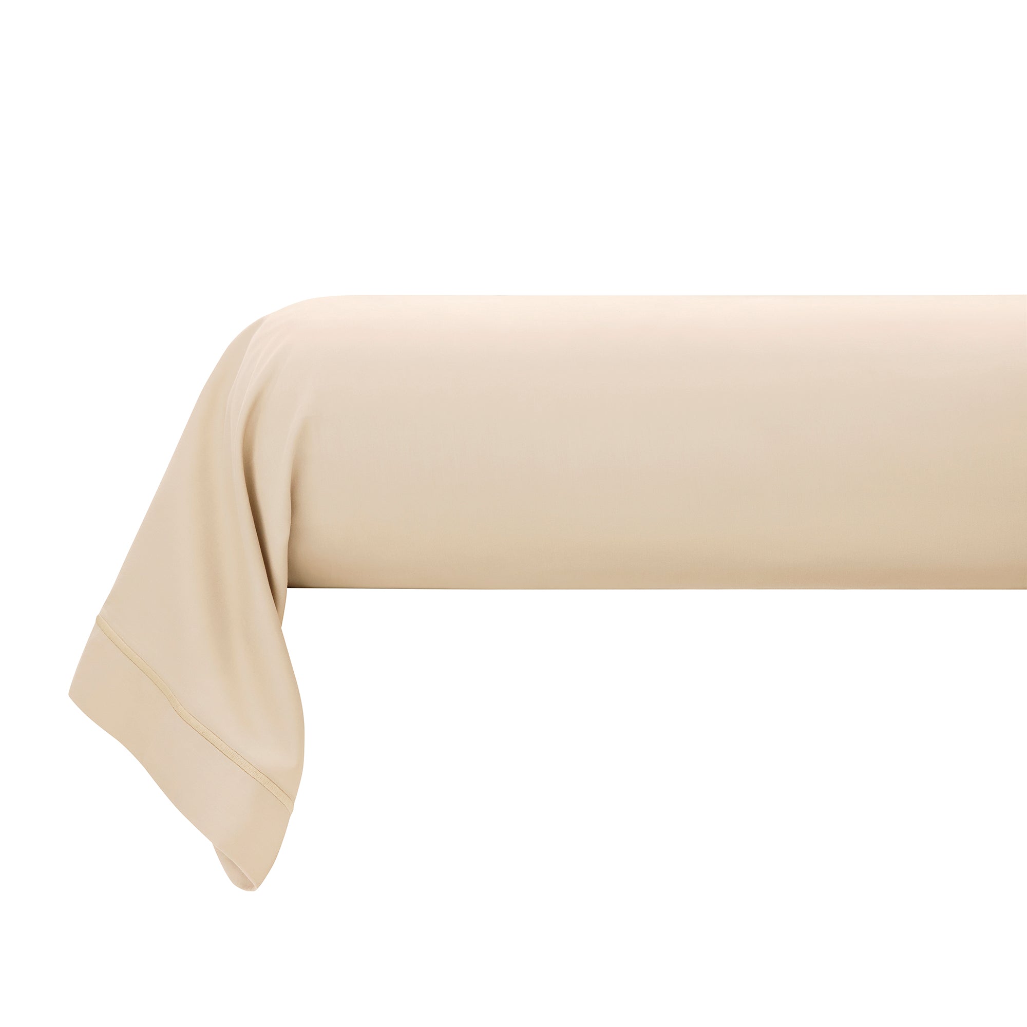 “Prestige” Bolster Case - Cotton Satin - Cream