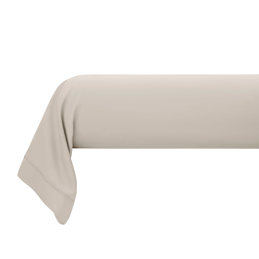 “Prestige” Bolster Case - Cotton Satin - Sand
