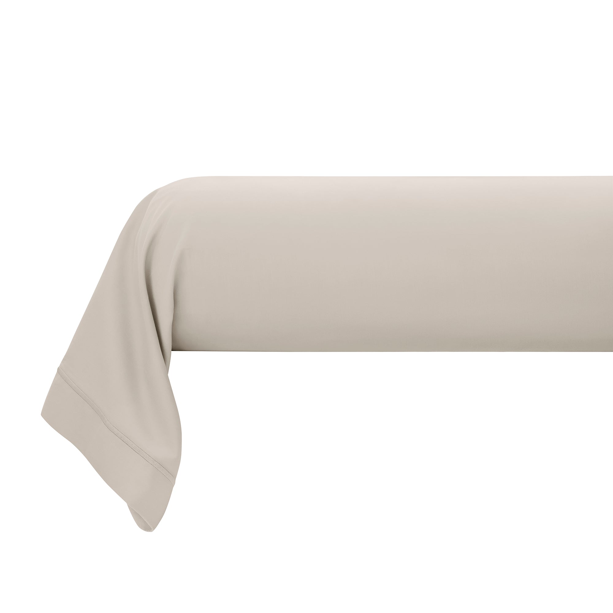 “Prestige” Bolster Case - Cotton Satin - Sand