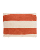 Coussin De Plage - Éponge - Rayures Rouille / Crème