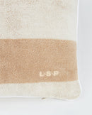 Coussin De Plage - Éponge - Rayures Sable / Crème