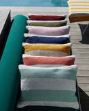 Coussin De Plage En Éponge - Rouge Grenat / Crème