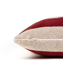 Coussin De Plage En Éponge - Rouge Grenat / Crème