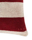 Coussin De Plage En Éponge - Rouge Grenat / Crème