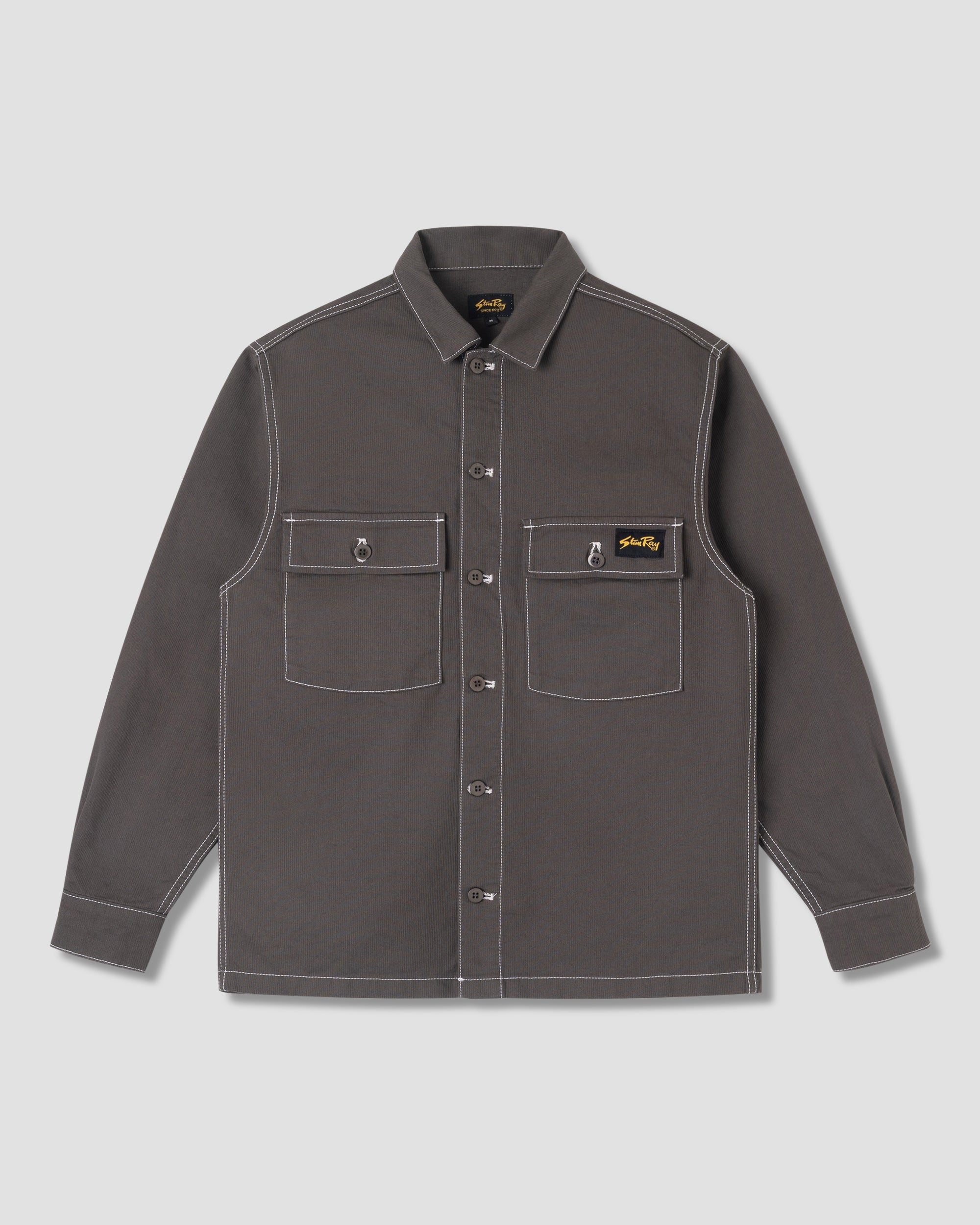 CPO Shirt - Charcoal Bedford