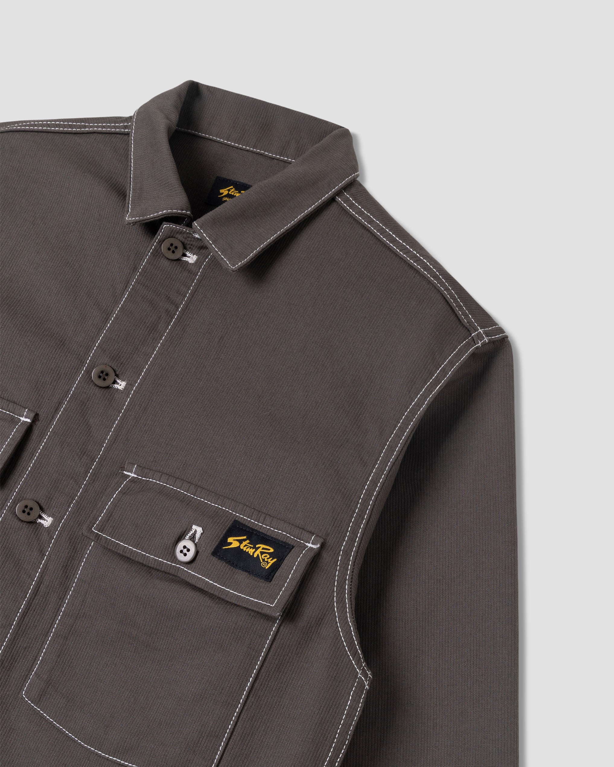 CPO Shirt - Charcoal Bedford