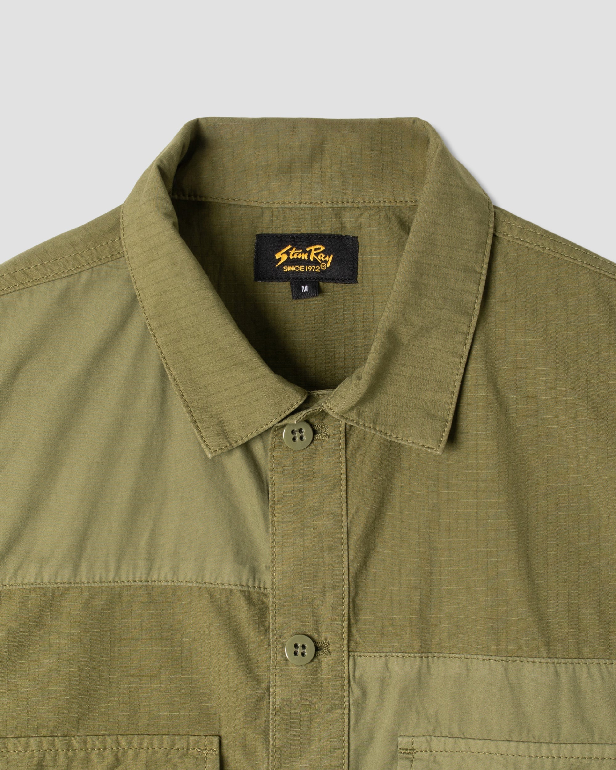 CPO Shirt - Olive/Poplin Mix