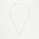 Collier Solitaire D0,08/1 - Or Blanc 375/1000