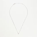 Collier Solitaire D0,08/1 - Or Blanc 375/1000