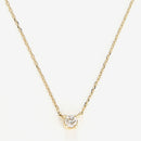 Collier Solitaire D0,08/1 - Or Jaune 375/1000