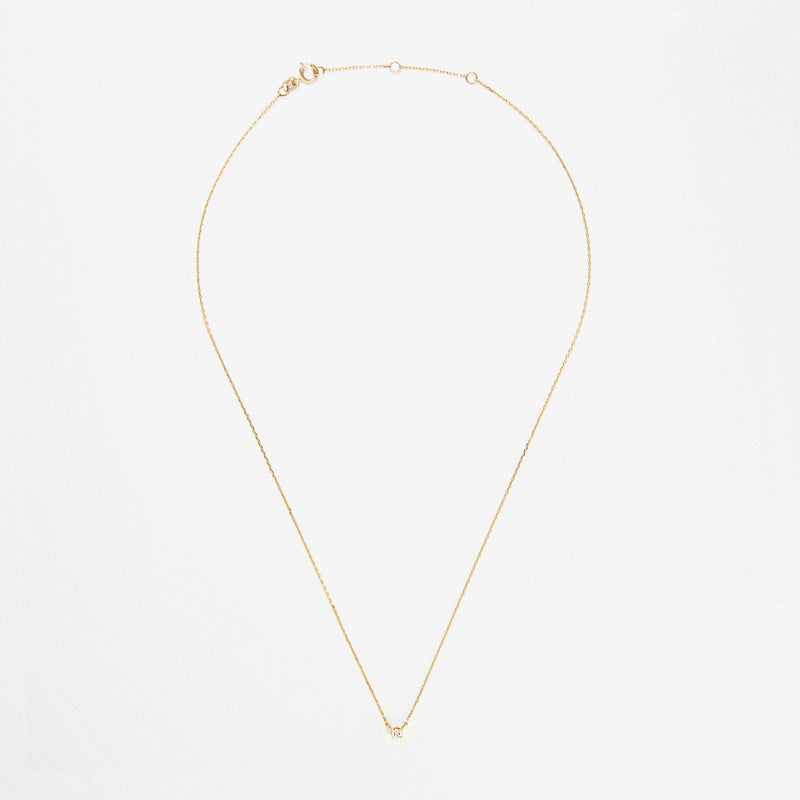 Collier Solitaire D0,08/1 - Or Jaune 375/1000