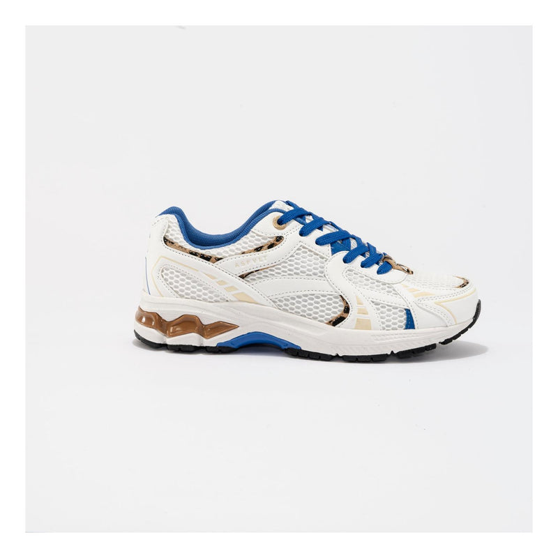 Sneakers City Run White-Leopard-Blue