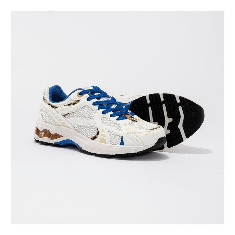 Sneakers City Run White-Leopard-Blue