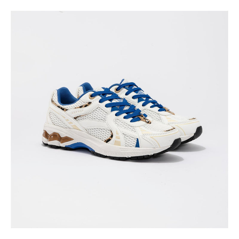 Sneakers City Run White-Leopard-Blue