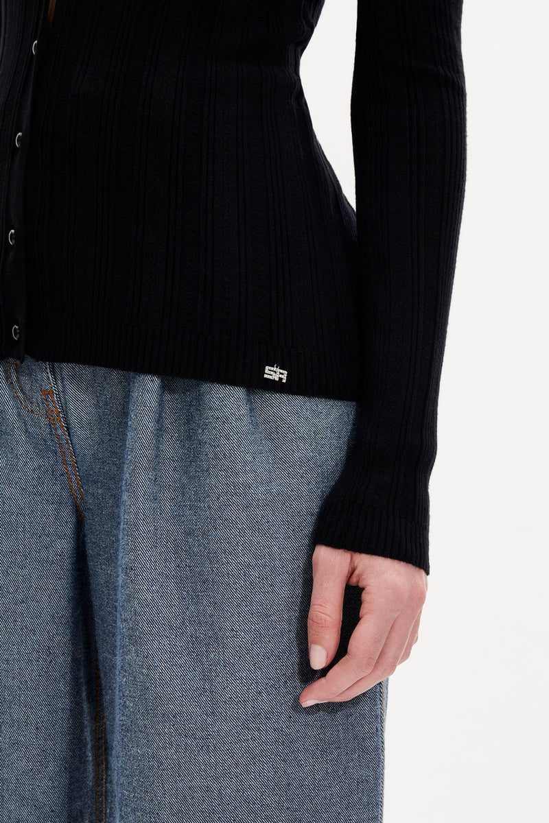 Cardigan - Noir - Femme