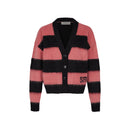 Cardigan - Rayures Noir/Rose - Femme