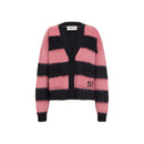 Cardigan - Rayures Noir/Rose - Femme