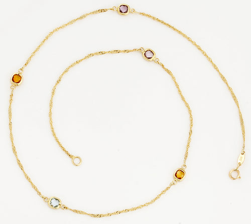 Collier "Colored" Or Jaune 375/1000
