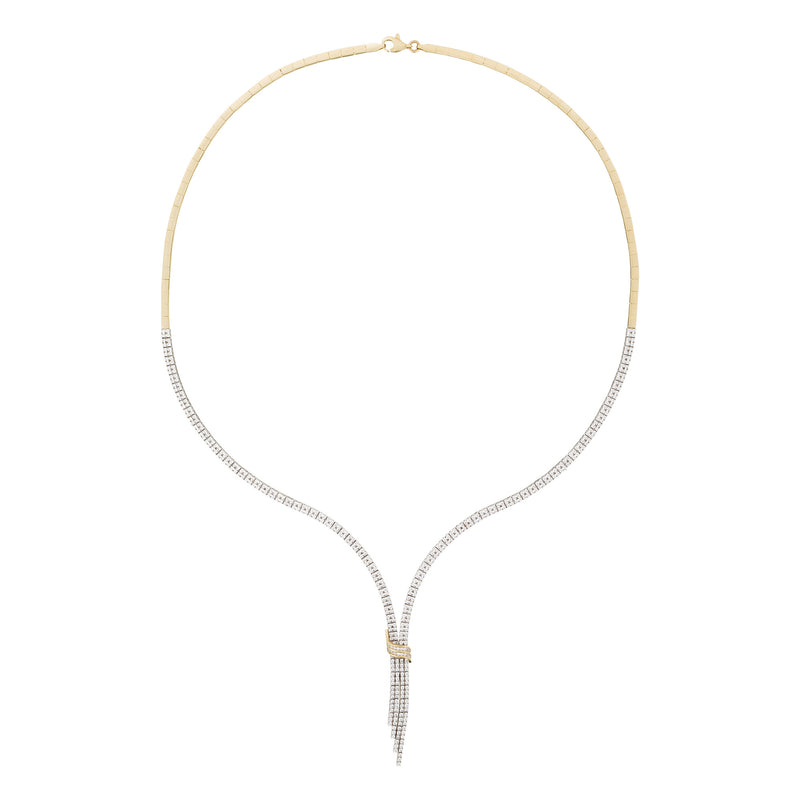 Collier "Nos Chemins" Or Bicolore 375/1000