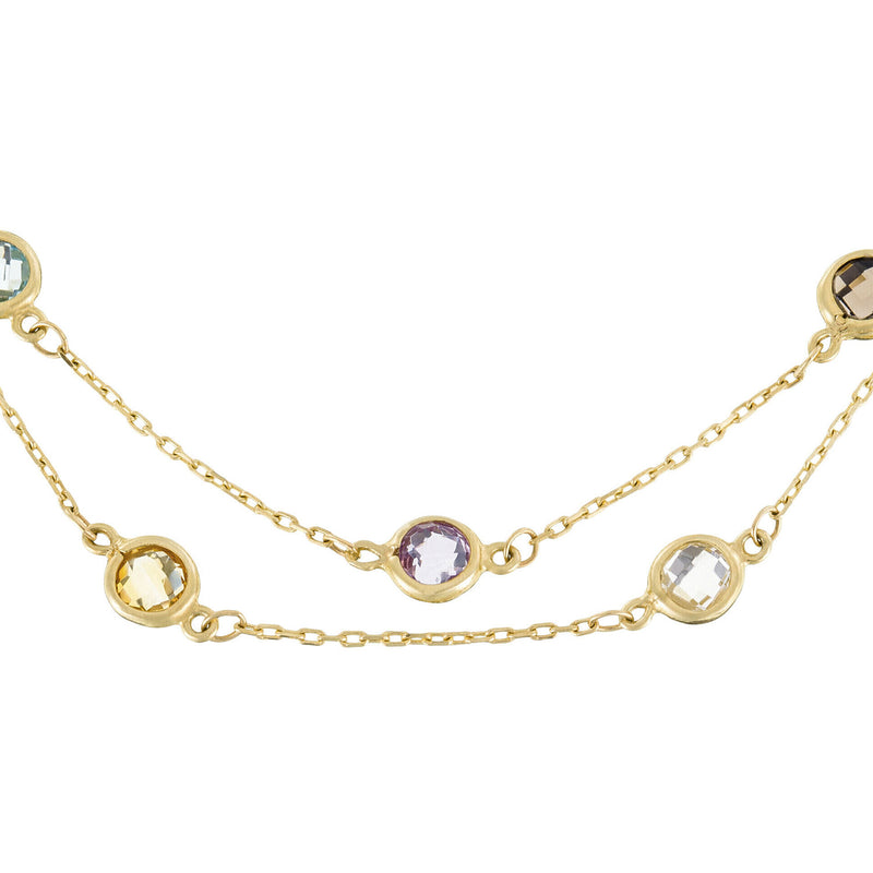 "Colormix" Necklace - 375/1000 Yellow Gold