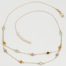 Necklace "Colormix" - Yellow gold 375/1000