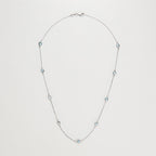 Collier "Colors" Topaze 3,15/9 - Or Blanc 375/1000