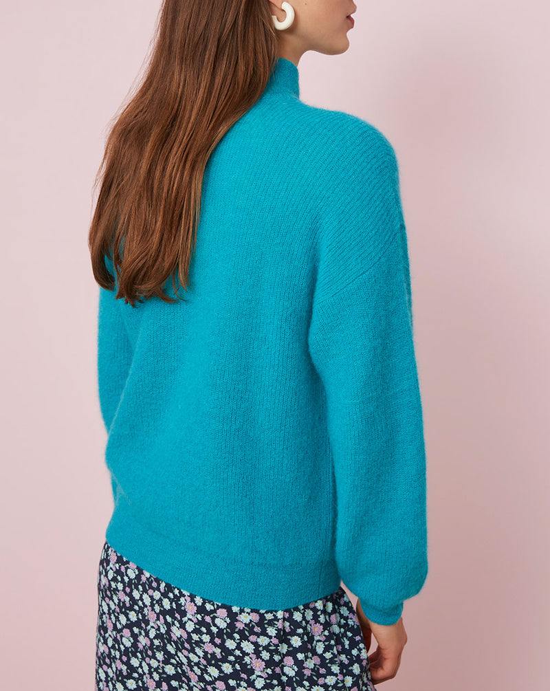 Pull Crabouille - Turquoise