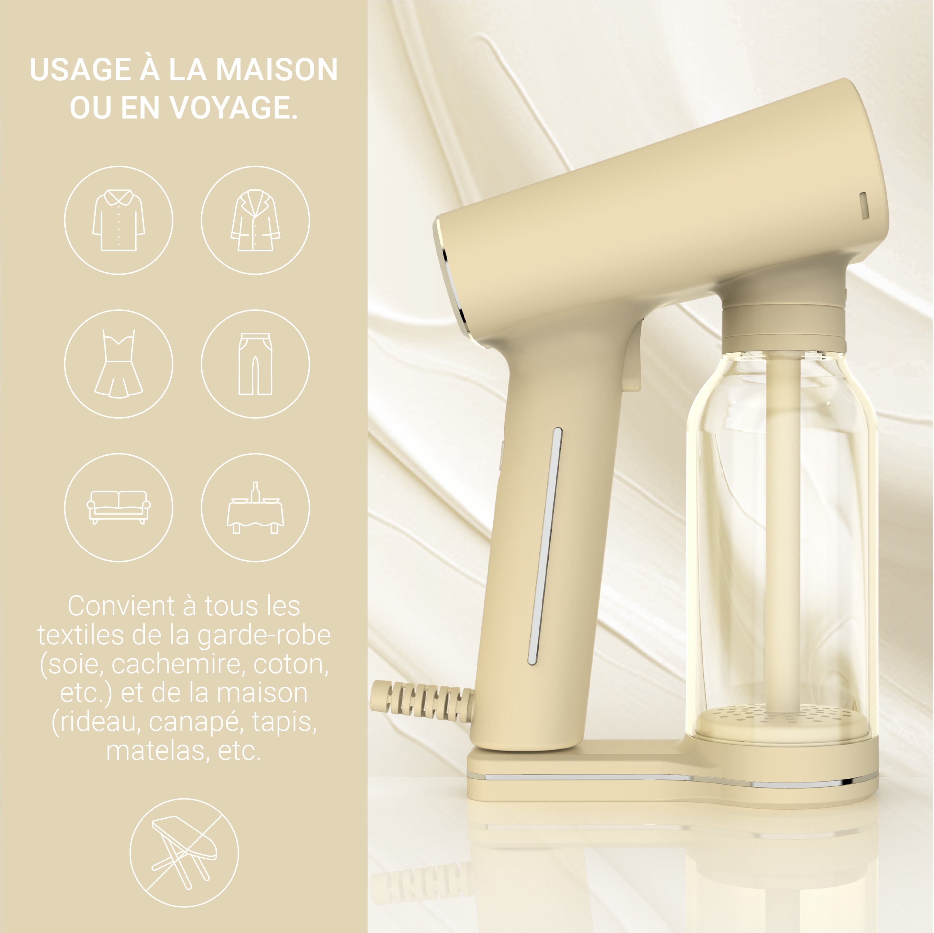 Pack - Karl XL Steamer + Lint Shaver - Beige