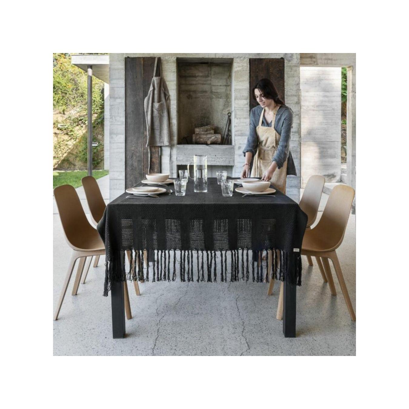 Plaid En Coton - Crepite - Noir