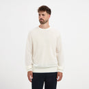 Pull Crew Neck 100% Merino - Seachell White