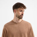 Pull Crew Neck 100% Merino - Tuscan Camel