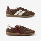 Zapatillas de pana carmesí