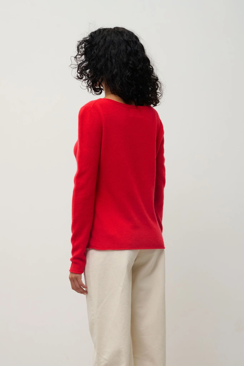Pull Col Bateau - Criou - Carmin