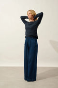 Boat-Neck Jumper - Criou - Caviar