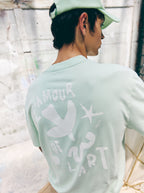 T-Shirt Unisexe Illustration Vert D'Eau