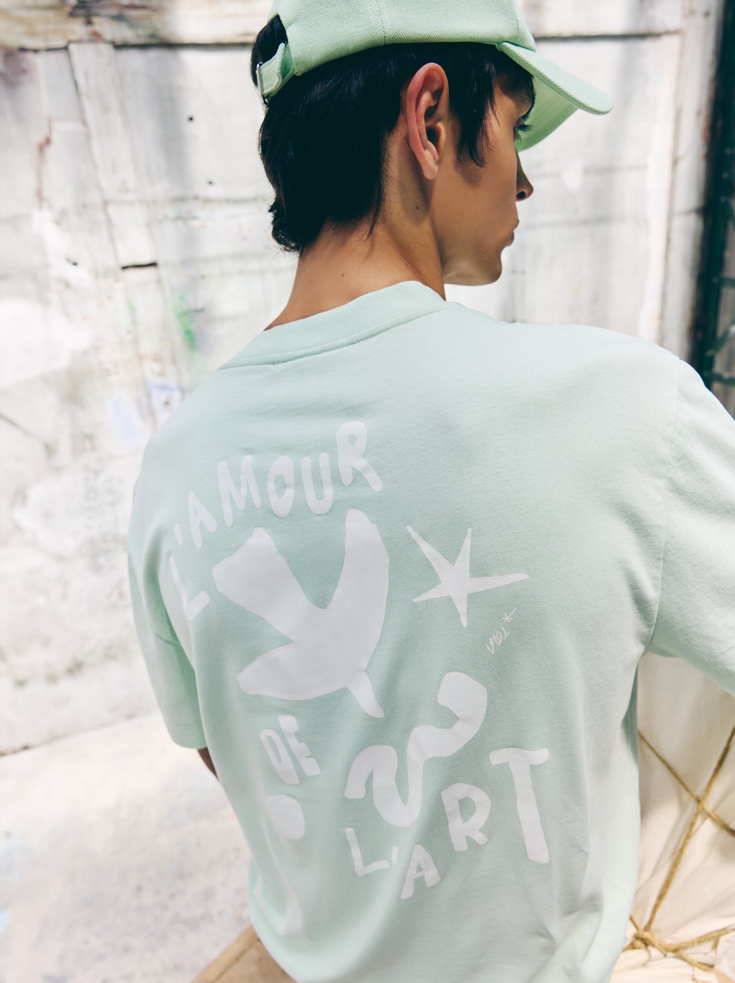 T-Shirt Unisexe Illustration Vert D'Eau