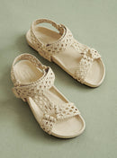 SANDALES PLATES BLANCHES CRISTINA PETITE MENDIGOTE